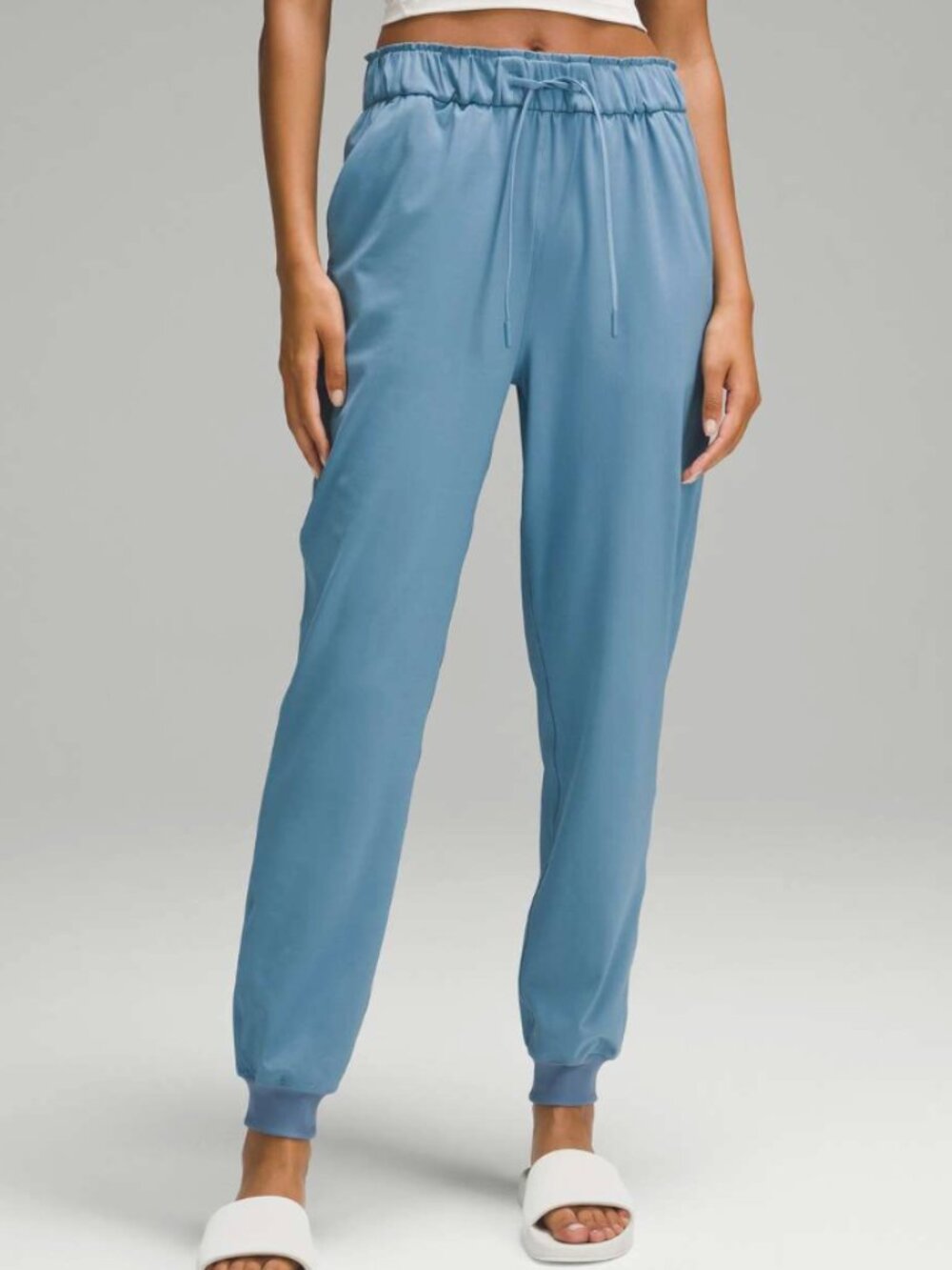 Lululemon Stretch High-Rise Jogger Size 6 Blue | Athleisure Sport Gym